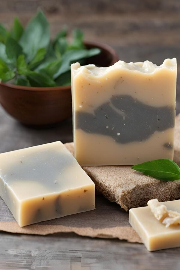 Handcrafted French Green Clay ,Charcoal & Tea-Tree Soap